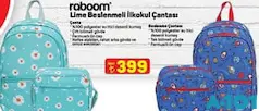 RABOOM LİME BESLENMELİ İLKOKUL ÇANTASI indirimli fiyat RABOOM LİME BESLENMELİ İLKOKUL ÇANTASI fiyat ve kampanya bilgisi